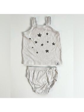 🩵4/$20 Gray and Black Starry Tank & Bummies Set